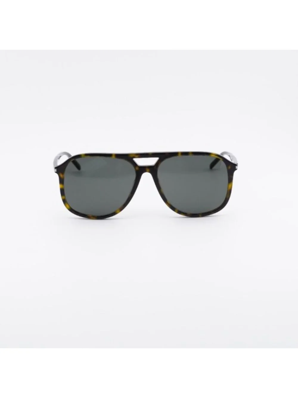 Saint Laurent SL476 004 Sunglasses Havana Aviator Frame, Grey Lenses